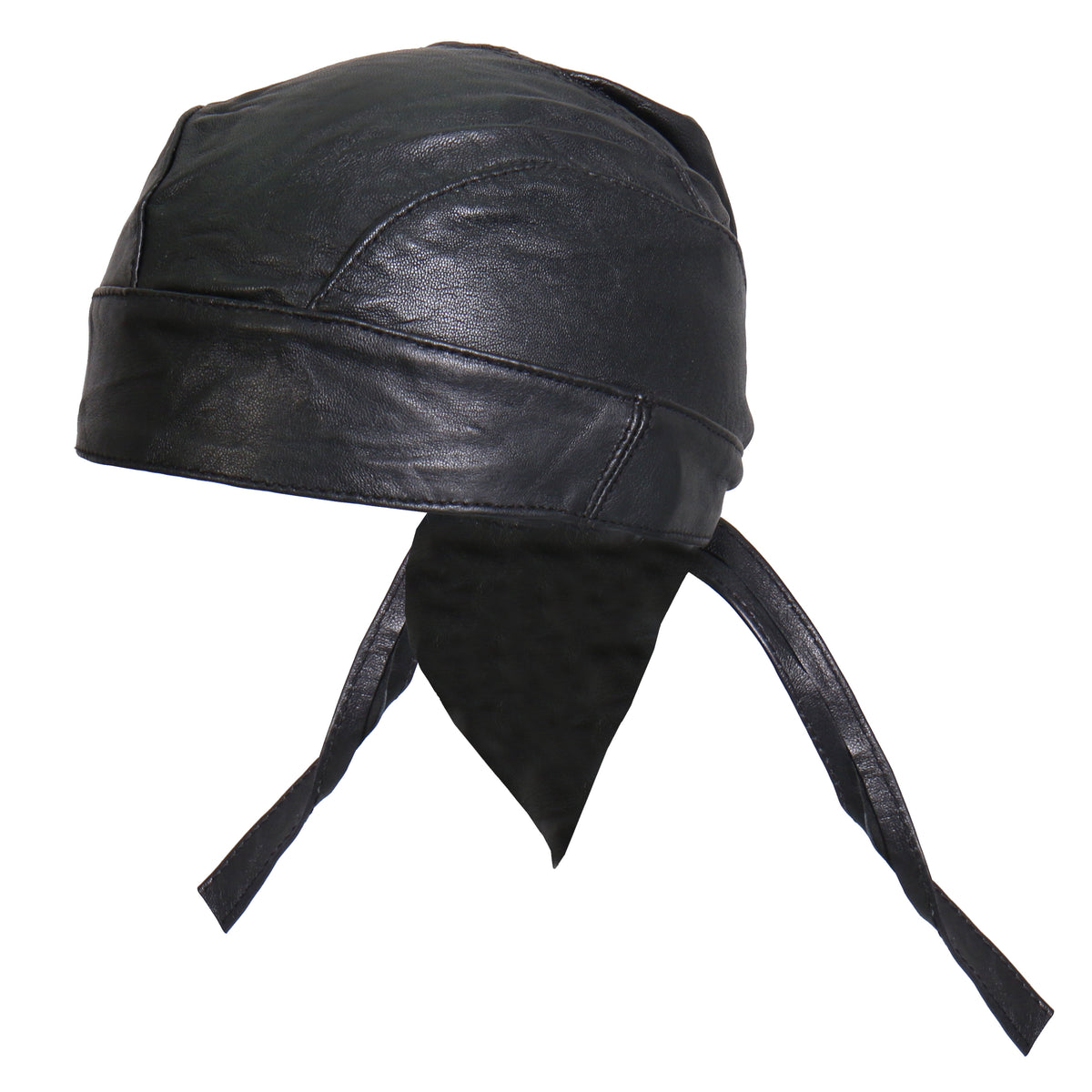 Hot Leathers Medium Weight Black Leather Headwrap HWL1002