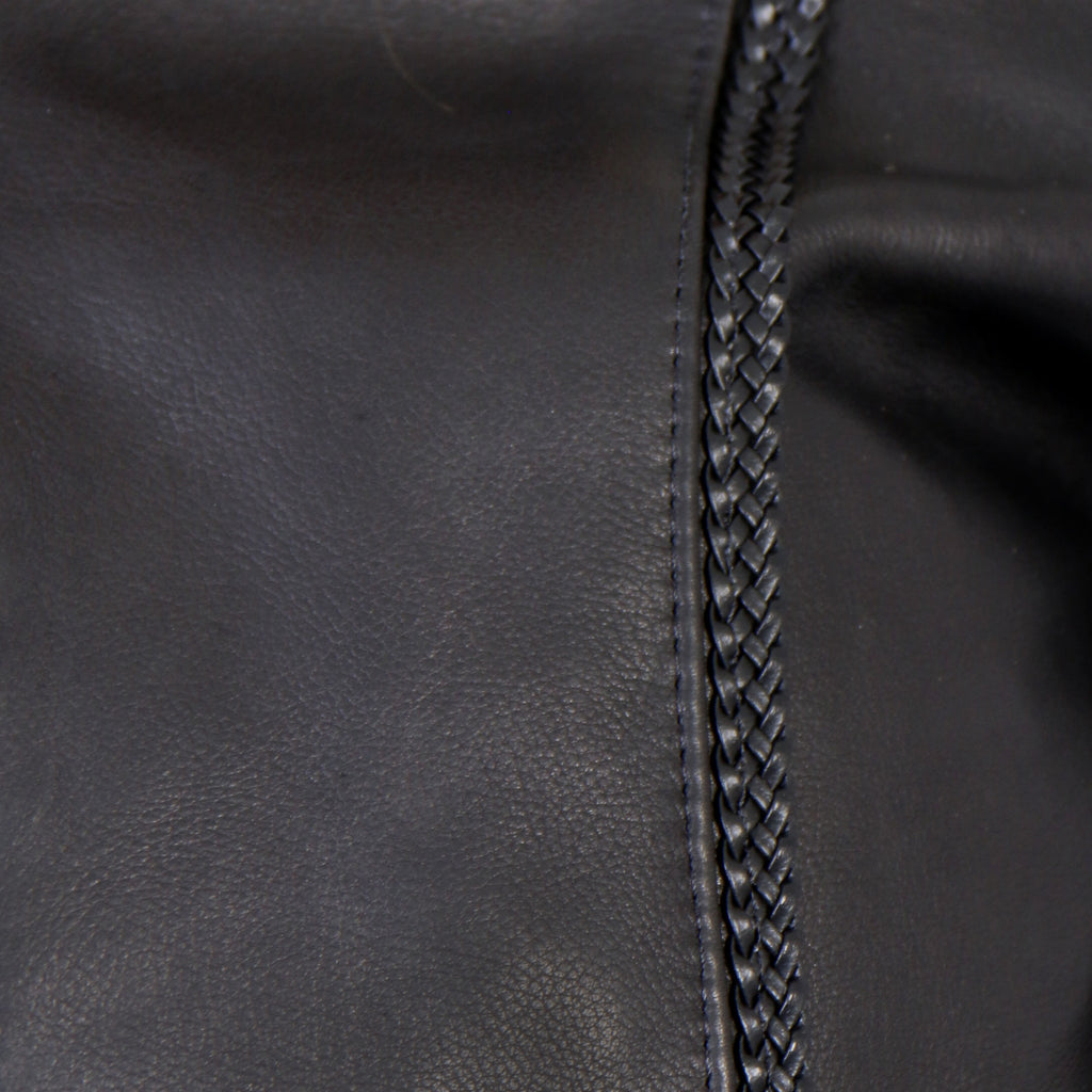 Hot Leathers JKL5002 USA Made Ladies Braided Leather Motorcycle Biker Jacket