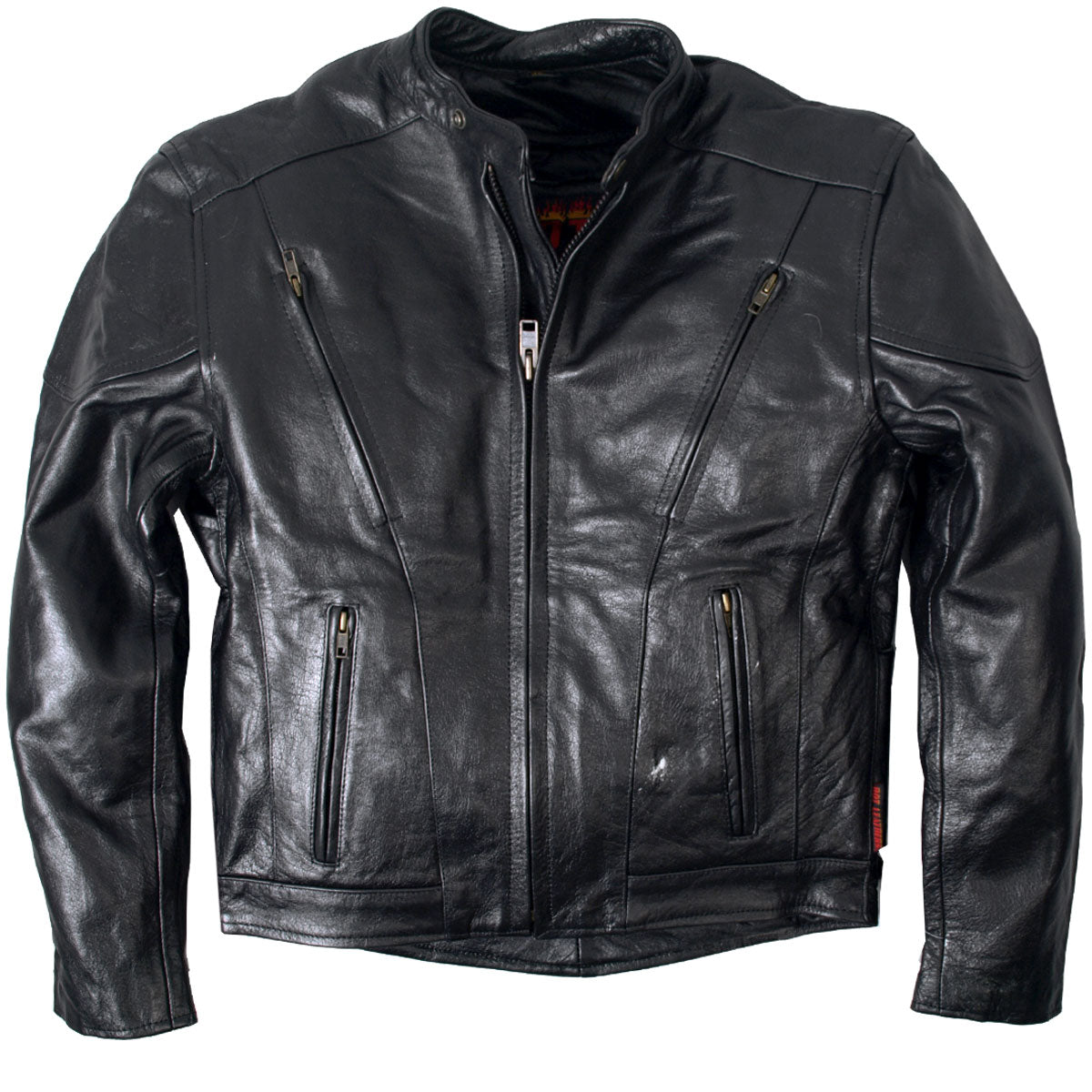 Hot Leathers Men's Classic Motorcycle Leather Jacket