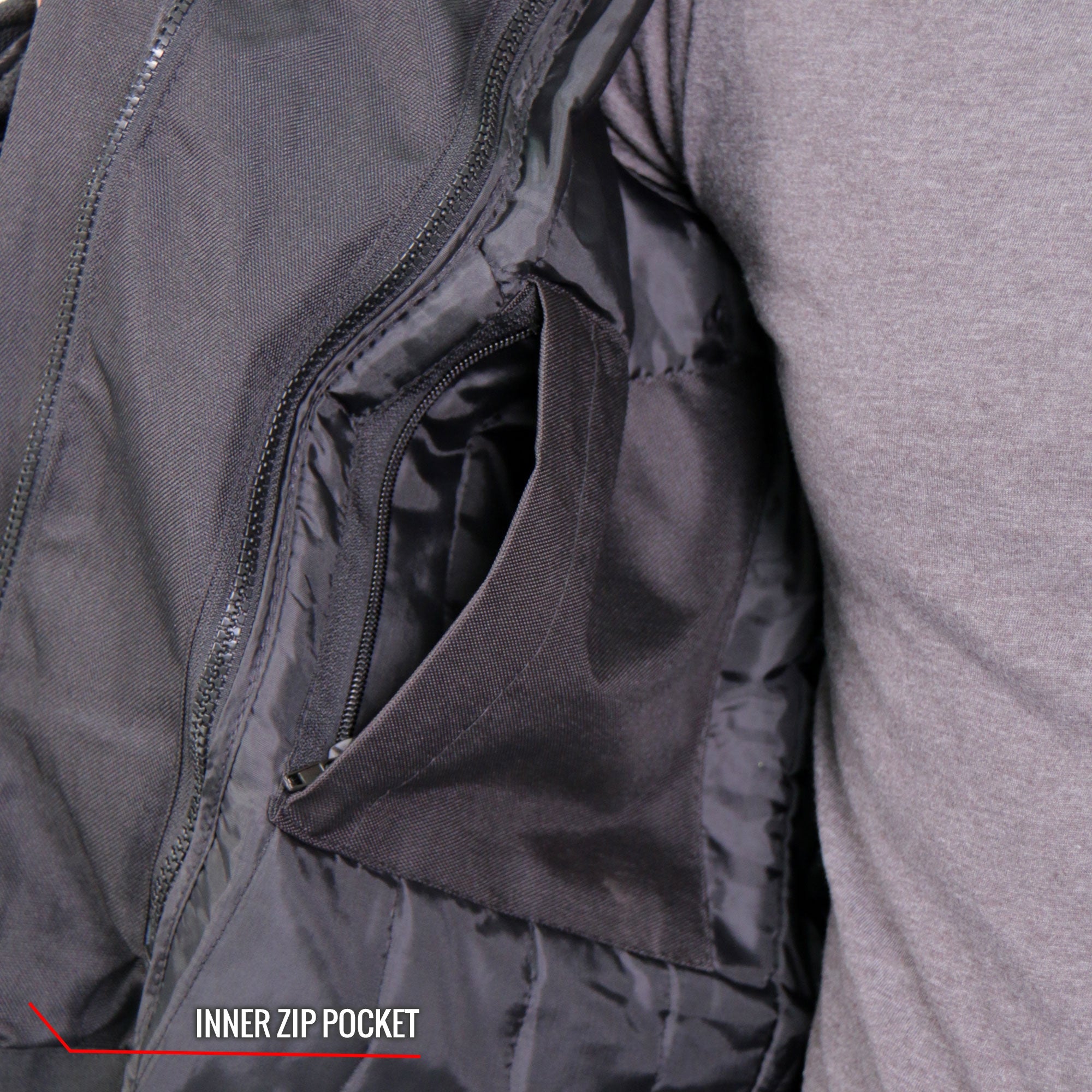 Hot Leathers JKM1032 Men’s Black ‘Skull Flag' Printed Leather Jacket with Concealed Carry Pockets - Black / Medium