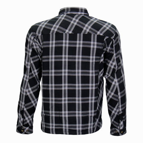 FLANNEL ARMOR BLACK & WHITE – Hot Leathers