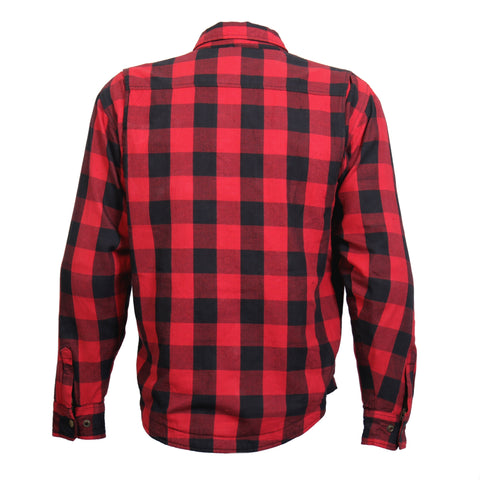 FLANNEL ARMOR RED & BLACK – Hot Leathers