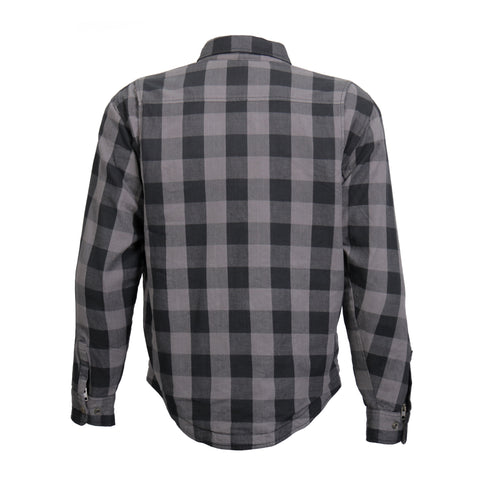 FLANNEL ARMOR GRAY & BLACK – Hot Leathers
