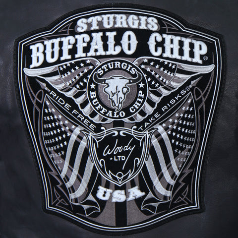 Official Sturgis Buffalo Chip "Woody Limited" USA Made Premium Leather