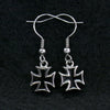 Hot Leathers JWE1107 Stainless Steel Iron Cross Earrings