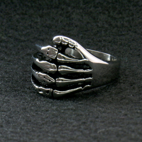 Chic Elastic Skeleton Finger Ring Bangle Bracelet – ArtGalleryZen