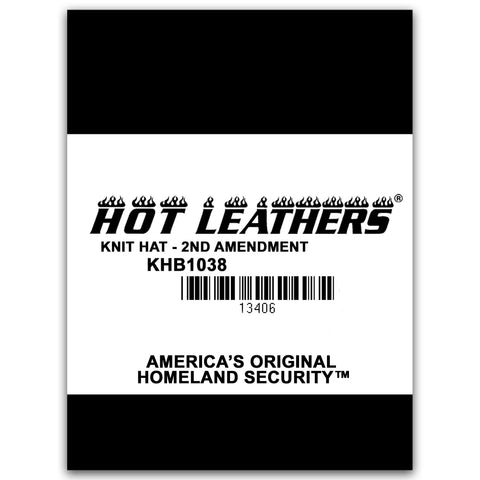 Hot Leathers KHB1038 2nd Amendment America's Original Homeland Security Skull Knit Cap