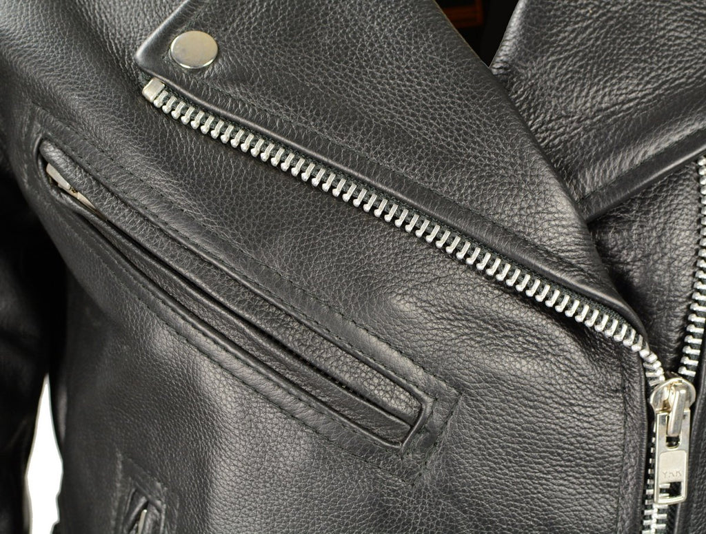 Milwaukee Leather LKL2700 Women's Classic Black Leather Police Style Jacket