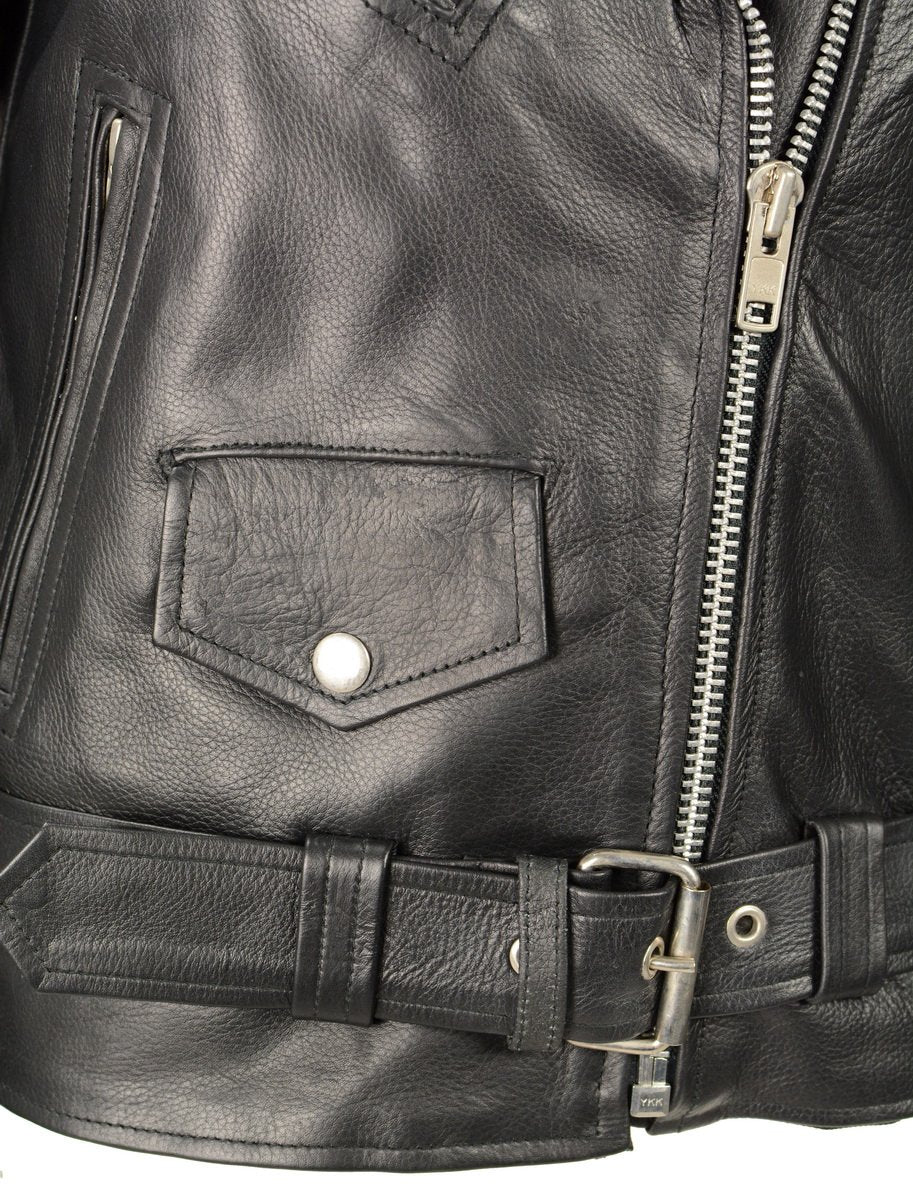 Milwaukee Leather LKL2701 Women's Full Length Classic Police Leather Jacket