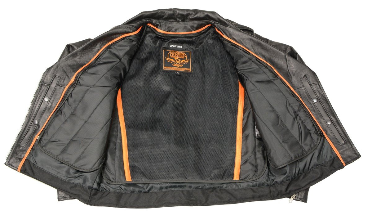Milwaukee Leather LKL2701 Women's Full Length Classic Police Leather Jacket