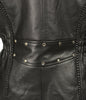 Milwaukee Leather LKL2710 Ladies Black Braided Jacket with Studded Back