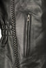 Milwaukee Leather LKL2710 Ladies Black Braided Jacket with Studded Back