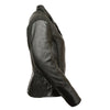 Milwaukee Leather LKL2711 Women's Black Braided Leather Jacket with Stud Back Detailing and Gun Pocket - Milwaukee Leather Womens Leather Jackets