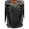 Milwaukee Leather LKM1720 Men's Black Vented Leather Jacket with Utility and Gun Pockets - Milwaukee Leather Mens Leather Jackets