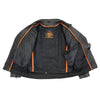 Milwaukee Leather LKM1760 Men's Black Leather Jacket with Utility Pockets