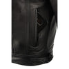 Milwaukee Leather LKM1760 Men's Black Leather Jacket with Utility Pockets