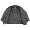 Milwaukee Leather LKM1781 Men's The Legend Classic Police Style Black Leather Motorcycle Jacket w/ Quilted Liner
