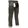 Milwaukee Leather LKM5781 Men's Black Leather Classic Chaps with Jean Pockets - Milwaukee Leather Mens Leather Chaps