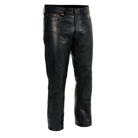 Milwaukee Leather | Classic Fit 5 Pocket Leather Pants for Men - Premi ...