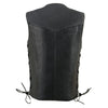 Milwaukee Leather LKY3860 Youth Size Black Leather Side Lace Biker Vest