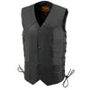 Milwaukee Leather LKY3860 Youth Size Black Leather Side Lace Biker Vest