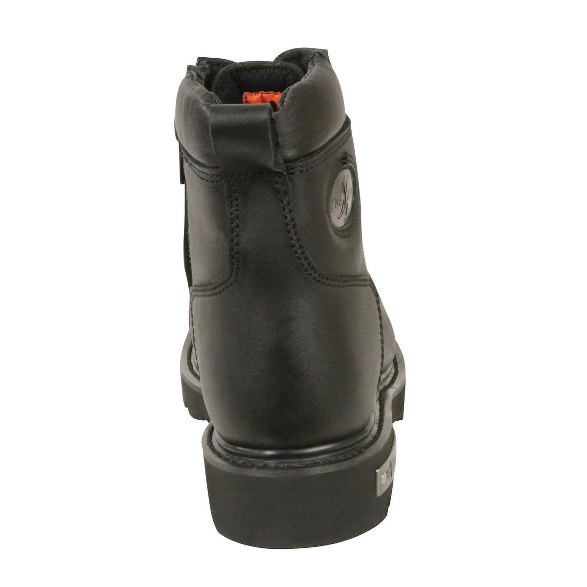 Milwaukee Leather MBL200 Womens Black Lace-Up Boots with Side Zipper - Milwaukee Leather Womens Boots