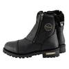 Milwaukee Leather MBL202 Women's Double Sided Zipper Leather Riding Boots