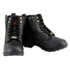 Milwaukee Leather MBL9320W Women's Black 'Wide-Width' Lace-Up Motorcycle Boots