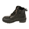 Milwaukee Leather MBL9320W Womens Wide Width Black Lace-Up Motorcycle Boots - Milwaukee Leather Womens Boots