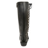 Milwaukee Leather MBL9365 Ladies Black 14 Inch Classic Harness Square Toe Leather Tall Boots with Lacing - Milwaukee Leather Womens Boots