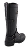 Milwaukee Leather MBL9380 Women's Black 'Jane' 15-inch Leather Combat Style Harness Boots