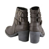 Milwaukee Performance MBL9406 Women's Stone Grey Triple Buckle Side Zipper Boots with Platform Heel