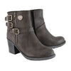 Milwaukee Performance MBL9406 Women's Stone Grey Triple Buckle Side Zipper Boots with Platform Heel