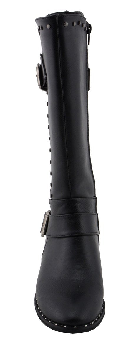 Milwaukee Performance MBL9423 Women's Black Studded Boots with Studded Outsole