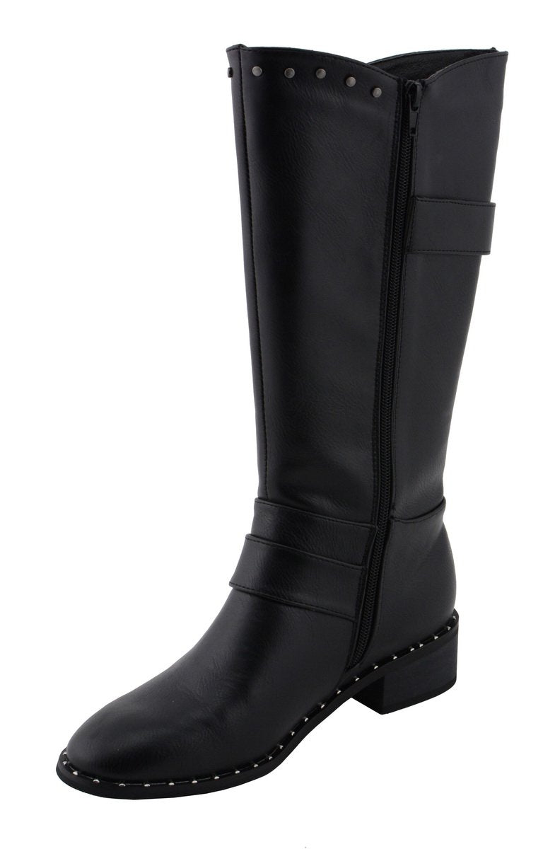 Milwaukee Performance MBL9423 Women's Black Studded Boots with Studded Outsole