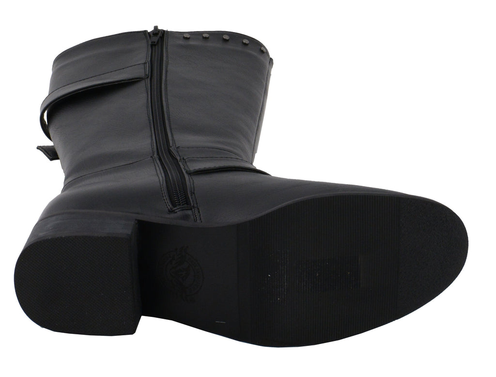 Milwaukee Performance MBL9423 Women's Black Studded Boots with Studded Outsole