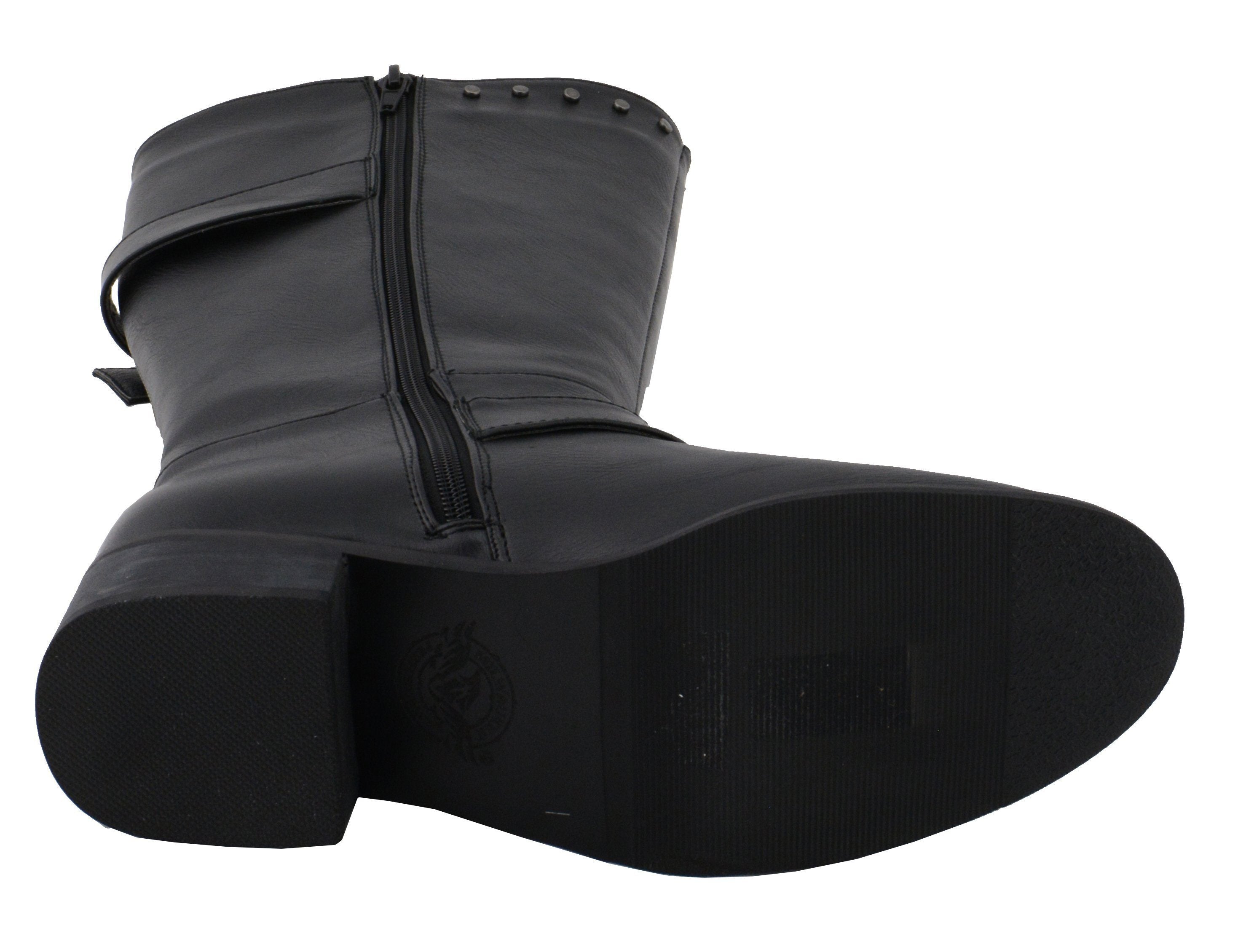 Milwaukee Performance MBL9423 Women's Black Studded Boots with Studded Outsole