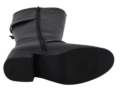 Milwaukee Performance MBL9423 Women's Black Studded Boots with Studded Outsole