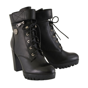 Milwaukee Performance MBL9425 Women's Black Lace-Up Boots with Double Height Option