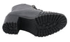 Milwaukee Performance MBL9426 Women's Distress Black Rocker Boots with Studded Instep