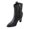 Milwaukee Performance MBL9429 Women's Black Western Style Boots with Studded Bling