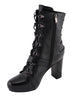Milwaukee Performance MBL9431 Women's Black Lace-Up Boots with Block Heel and Buckle Strap