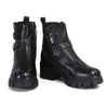 Milwaukee Performance Leather MBL9446 Women's ‘Siren’ Black Leather Studded Boots with Side Zipper Entry