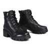 Milwaukee Performance Leather MBL9447 Women's ‘Garter’ Black Leather Lace to Toe Motorcycle Boots