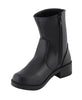 Milwaukee Leather MBL9480 Ladies Black Super Clean Riding Boots with Side Zipper Entry
