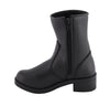 Milwaukee Leather MBL9480 Ladies Black Super Clean Riding Boots with Side Zipper Entry