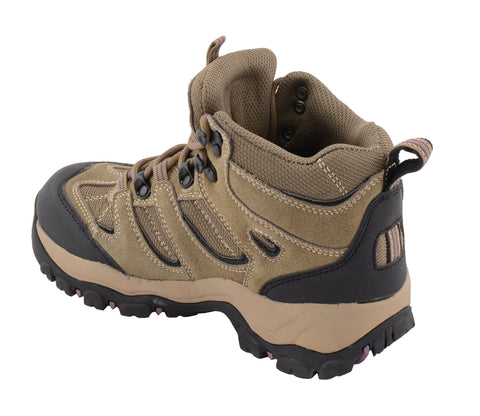 Milwaukee Leather MBL9496 Womens Lace-Up Waterproof Brown Hiking Boot - Milwaukee Leather Womens Boots