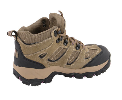 Milwaukee Leather MBL9496 Womens Lace-Up Waterproof Brown Hiking Boot - Milwaukee Leather Womens Boots