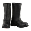 Milwaukee Leather MBM131 Mens Black 11-Inch Classic Square Toe Harness Boots - Milwaukee Leather Mens Boots