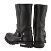 Milwaukee Leather MBM131 Mens Black 11-Inch Classic Square Toe Harness Boots - Milwaukee Leather Mens Boots